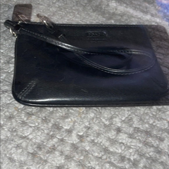 Coach Black Leather Wristlet 6”W x 4”H - Picture 5 of 8